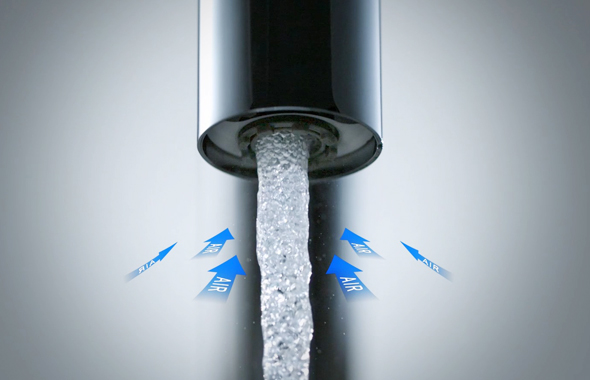 龍頭氣泡出水